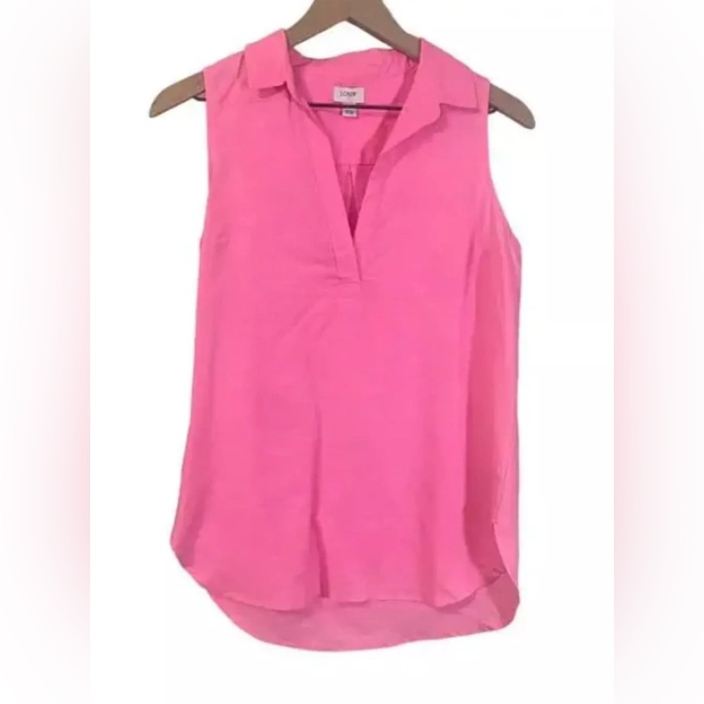 NWT J.Crew Linen cotton sleeveless popover tunic top-